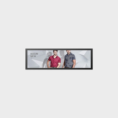Tela LCD TFT tipo barra de 28,6 polegadas compatível com máquina de publicidade para táxis