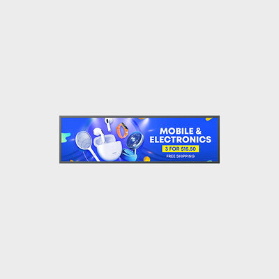 Tipo aplicação comercial exterior e interna do apoio da barra de 49,5 polegadas de TFT LCD