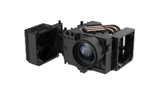 Projector de 5 polegadas Motor óptico Máquina de projeção fechada LCD 1920*1080 600lm