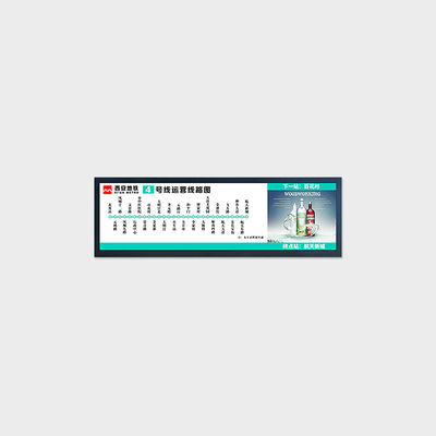 28.8 polegadas Tipo de barra LCD Display 1920*540 LVDS 700nits Publicidade LCD
