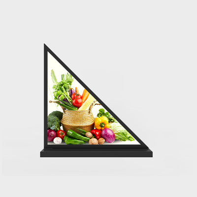 Máquina da propaganda do LCD do triângulo de 13,14 polegadas com solução de sistema de Android