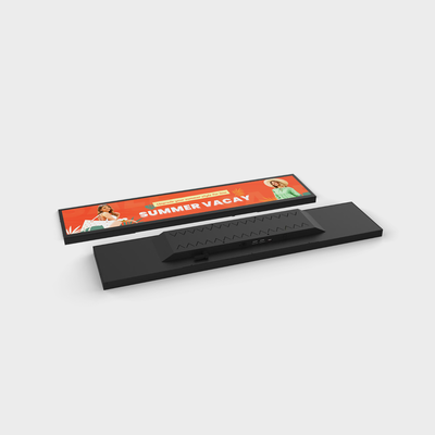 Display tipo barra de 24 polegadas com suporte para sistema Android montado na parede