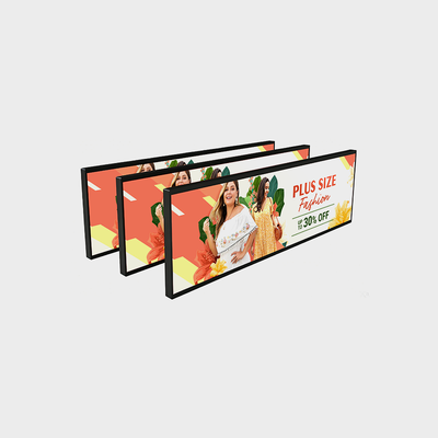 Publicidade LCD com display tipo barra de 37 polegadas com design fino Full Metal Shell
