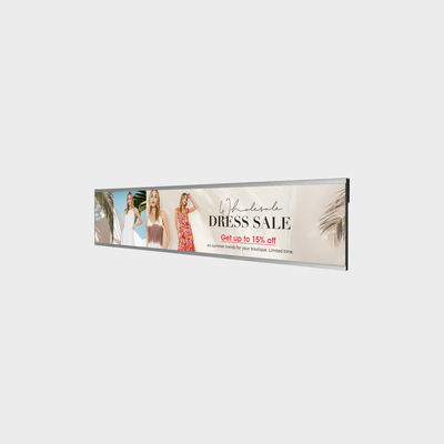 Publicidade LCD tipo barra de 47,6 polegadas com tecnologia de painel ADSDS de design fino