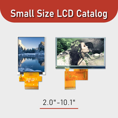 Tamanho pequeno 2" - 10,1" brilho 250-1000nits do catálogo da exposição LCD
