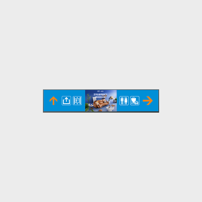 Personalização de brilho com suporte de publicidade Android Bar-TFT dupla face de 47,6 polegadas