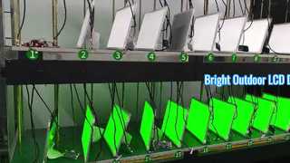 Solução de alto brilho para display TFT de 15 polegadas